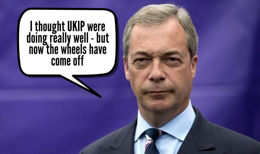 I thought UKIP were doing really well - but now the wheels h... | phrase.it