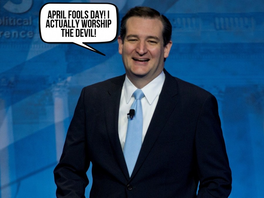 April fools day! I actually worship the devil!  | phrase.it