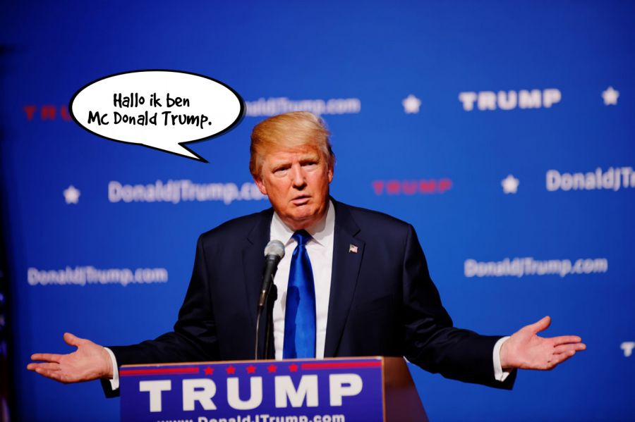 Hallo ik ben Mc Donald Trump.  | phrase.it